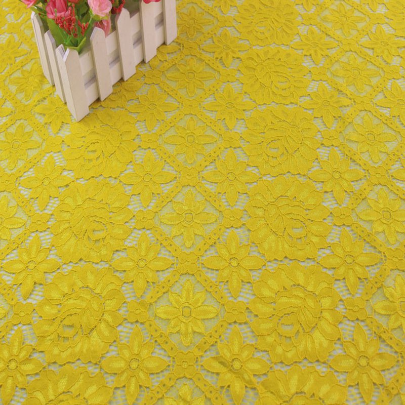 Tablecloth Nylon Warp Knit Lace Fabric Wholesale Supplier 4